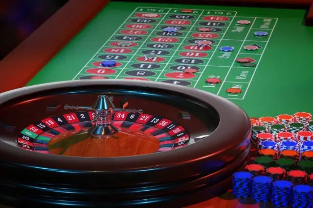 Mobile phone showing live roulette table interface